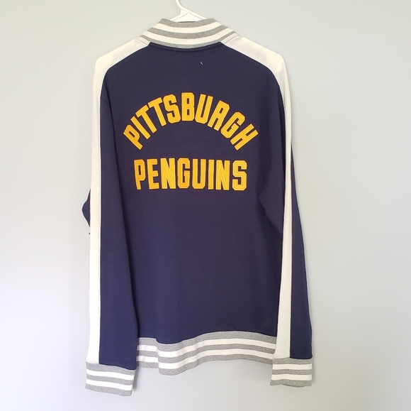 Pittsburgh Penguins Fanatics Zip-Up Sweatshirt Jacket Blue Size Medium - Picture 6 of 6